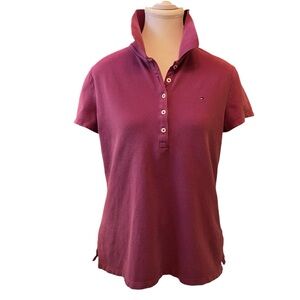 Tommy Hilfiger Women’s Polo in Purple. Size Large.